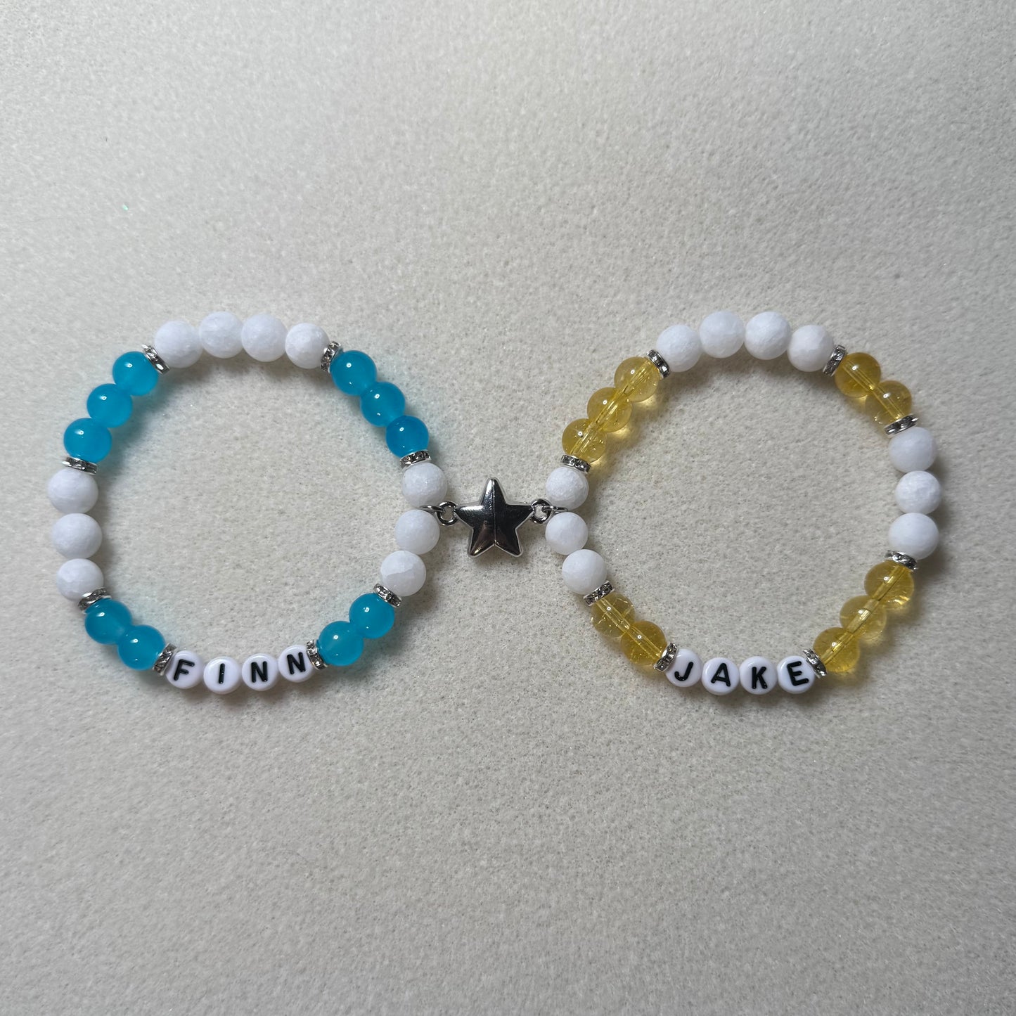 Finn and Jake Matching Bracelets