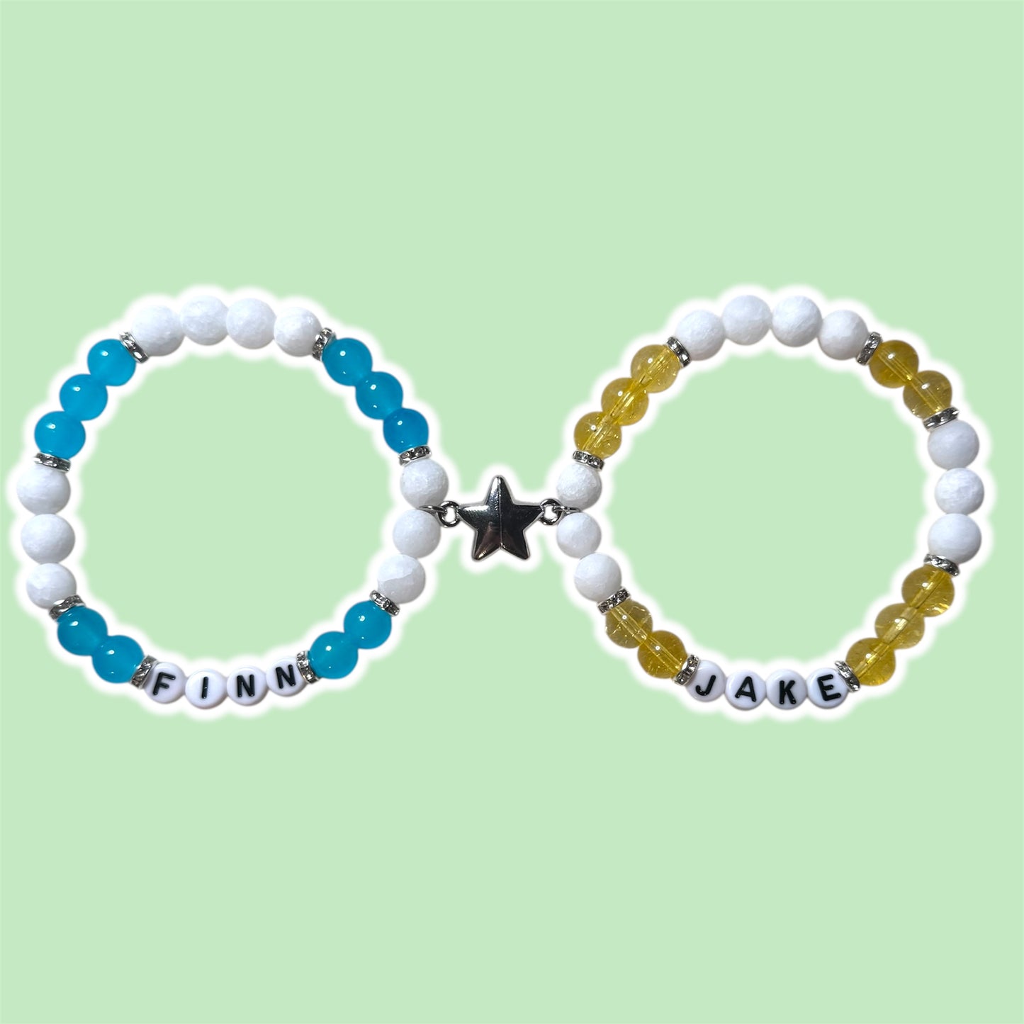 Finn and Jake Matching Bracelets