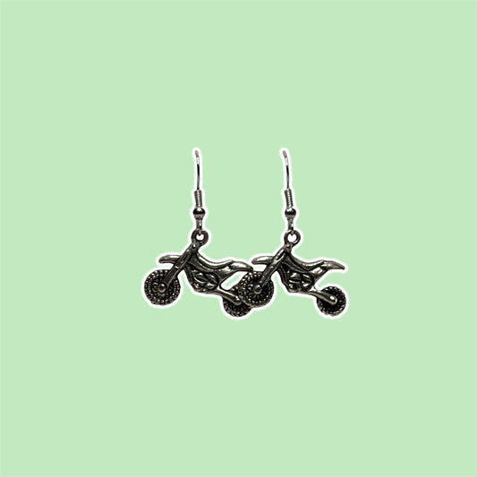 Dirt Bike Earrings