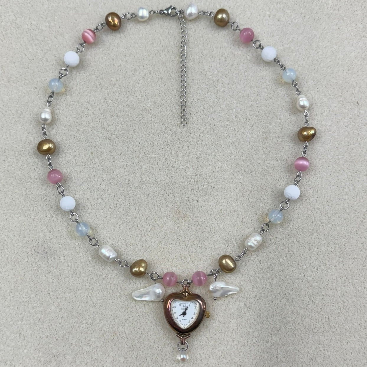 Heart Watch Necklace