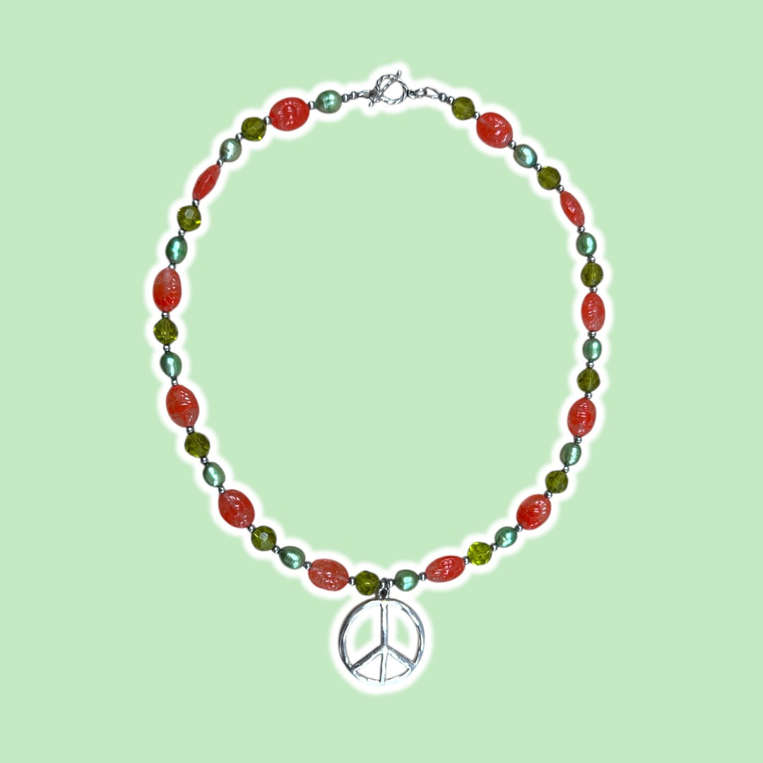Peace in Nature Beaded Necklace