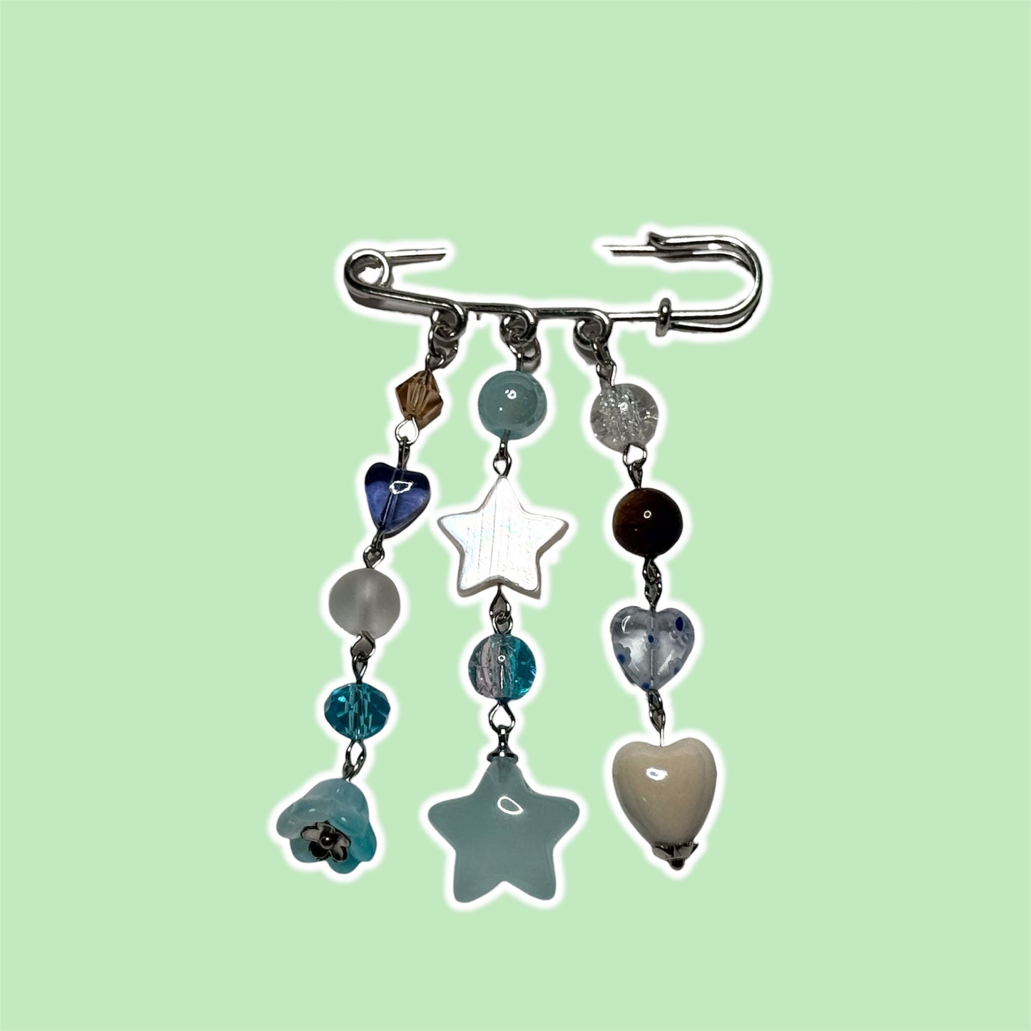 Secret Of Us Beaded Bag Pin