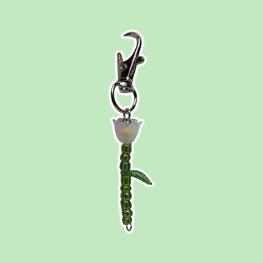 Beaded Flower Keychain